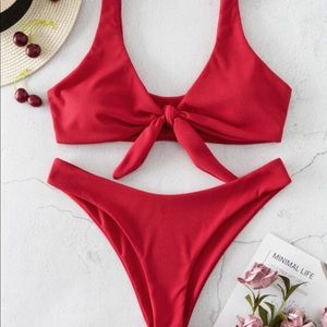 Zaful Tie Front Bikini